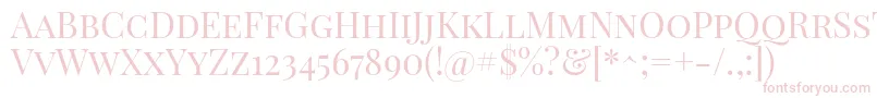 PlayfairdisplayscRegular Font – Pink Fonts on White Background