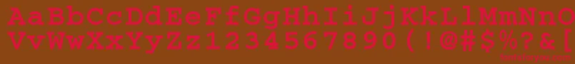 CougelBold.001.001 Font – Red Fonts on Brown Background