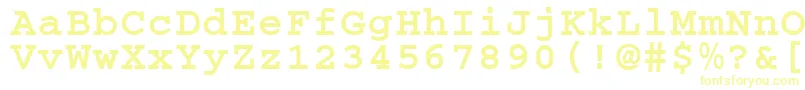 CougelBold.001.001 Font – Yellow Fonts on White Background