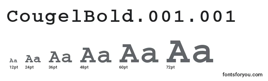 CougelBold.001.001 Font Sizes