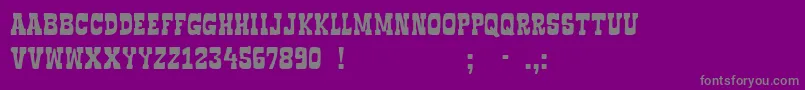 Fonte BoncegroFf4f – fontes cinzas em um fundo violeta