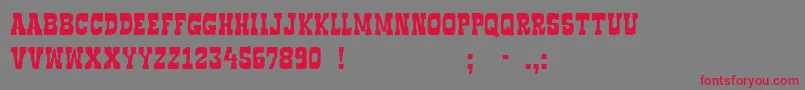 BoncegroFf4f Font – Red Fonts on Gray Background