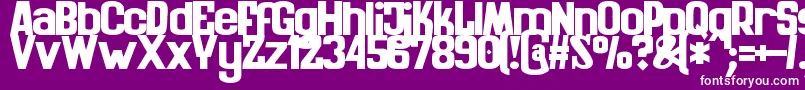 ZaiKinematografiapolska1908solid Font – White Fonts on Purple Background