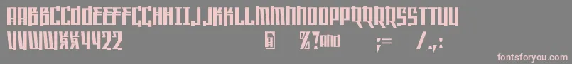 Saffronc Font – Pink Fonts on Gray Background