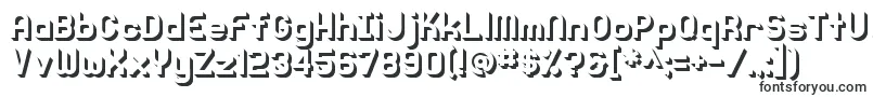 Шрифт Knochen3DShaded – знаменитые шрифты