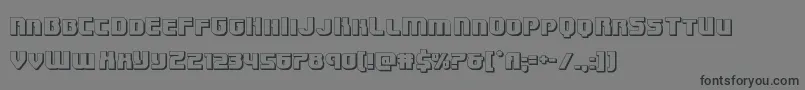 Speedwagon3D Font – Black Fonts on Gray Background