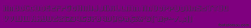 Шрифт Speedwagon3D – чёрные шрифты на фиолетовом фоне