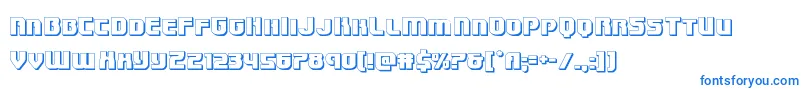 Speedwagon3D Font – Blue Fonts on White Background