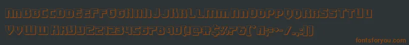 Speedwagon3D Font – Brown Fonts on Black Background