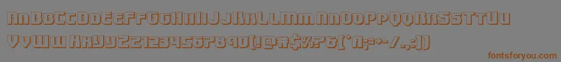 Speedwagon3D Font – Brown Fonts on Gray Background