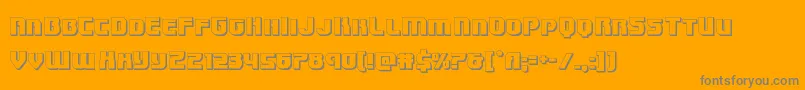 Speedwagon3D Font – Gray Fonts on Orange Background