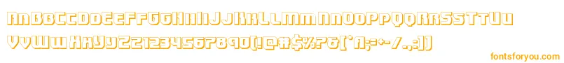 Speedwagon3D Font – Orange Fonts on White Background