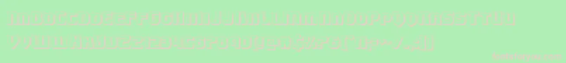 Speedwagon3D-Schriftart – Rosa Schriften auf grünem Hintergrund
