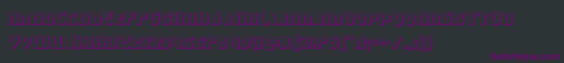 Speedwagon3D Font – Purple Fonts on Black Background