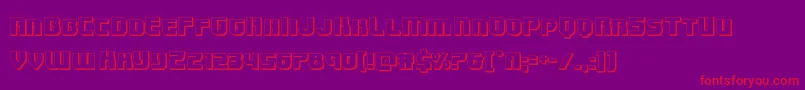 Speedwagon3D Font – Red Fonts on Purple Background