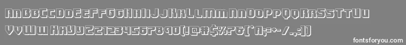 Speedwagon3D Font – White Fonts on Gray Background