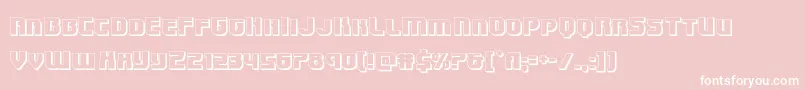 Speedwagon3D Font – White Fonts on Pink Background