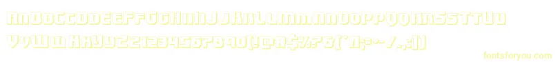 Speedwagon3D Font – Yellow Fonts on White Background