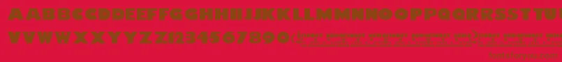 FindetNemo Font – Brown Fonts on Red Background
