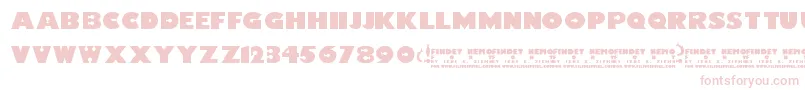 FindetNemo Font – Pink Fonts on White Background