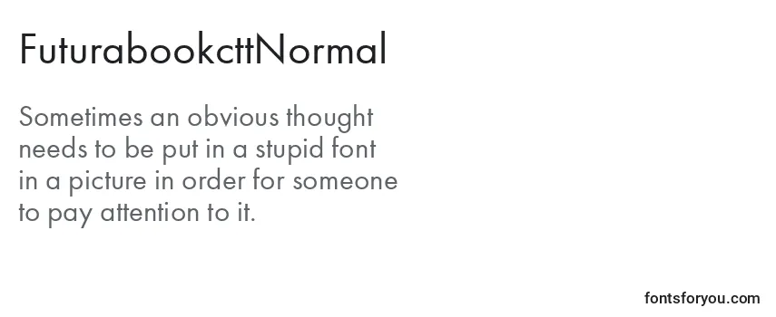 Review of the FuturabookcttNormal Font
