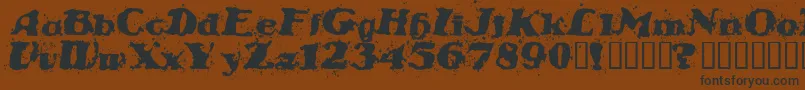 StablenoByVeredgf Font – Black Fonts on Brown Background
