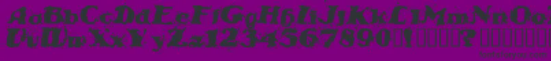 StablenoByVeredgf Font – Black Fonts on Purple Background