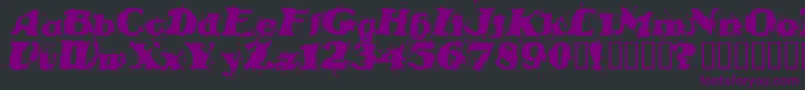 StablenoByVeredgf Font – Purple Fonts on Black Background