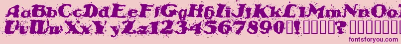StablenoByVeredgf Font – Purple Fonts on Pink Background