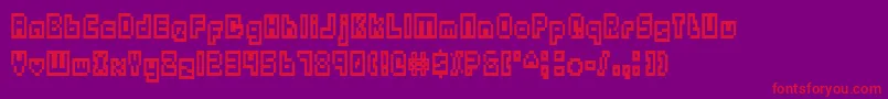 OutlandsTruetype Font – Red Fonts on Purple Background