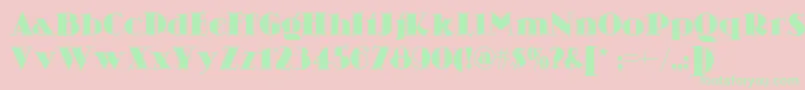 Skittles Font – Green Fonts on Pink Background