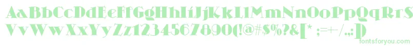 Skittles Font – Green Fonts on White Background