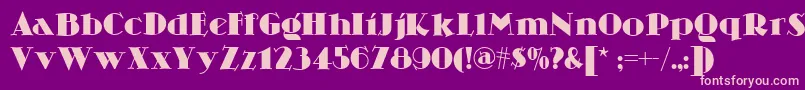Skittles Font – Pink Fonts on Purple Background