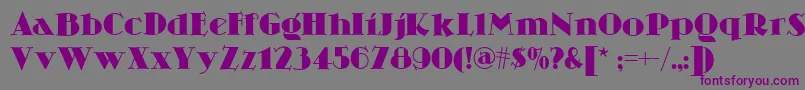 Skittles Font – Purple Fonts on Gray Background