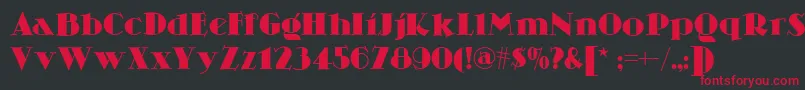 Skittles Font – Red Fonts on Black Background