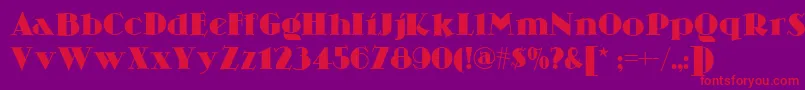 Skittles Font – Red Fonts on Purple Background