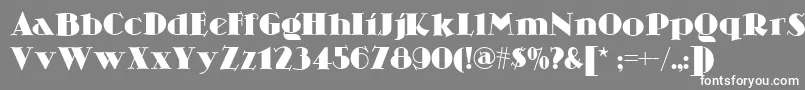 Skittles Font – White Fonts on Gray Background