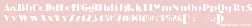 Skittles Font – White Fonts on Pink Background