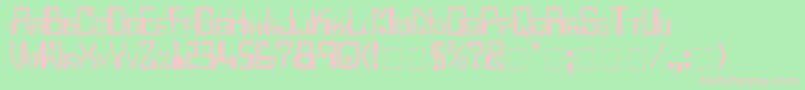 Checkbk0 Font – Pink Fonts on Green Background