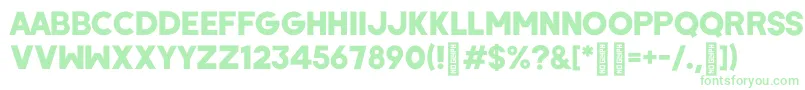WombyRegular-fontti – vihreät fontit