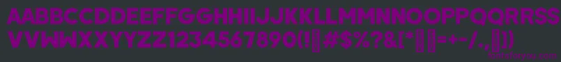 Шрифт WombyRegular – фиолетовые шрифты на чёрном фоне