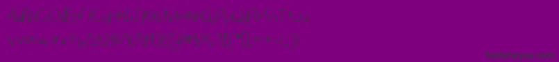 HastygrassVl-Schriftart – Schwarze Schriften auf violettem Hintergrund