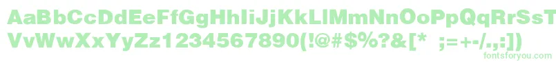 Fonte PartridgeBlackSemibold – fontes verdes