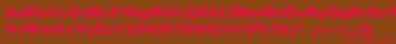 Шрифт PartridgeBlackSemibold – красные шрифты на коричневом фоне