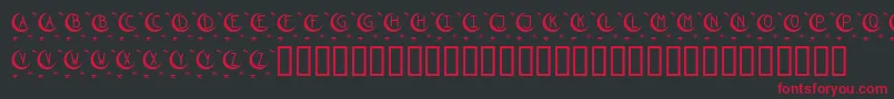 KrTwinkle Font – Red Fonts on Black Background