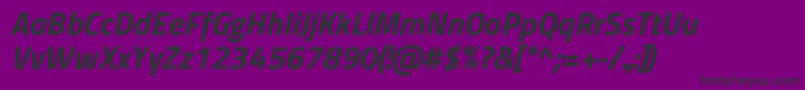 TitilliumwebBolditalic Font – Black Fonts on Purple Background