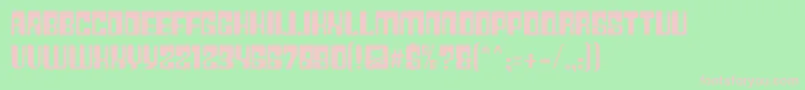 フォントPlasticNo.28 – 緑の背景にピンクのフォント