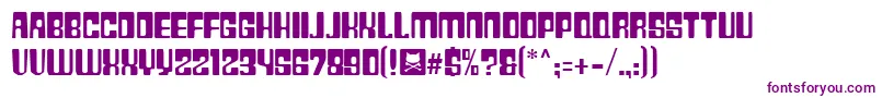 PlasticNo.28 Font – Purple Fonts on White Background