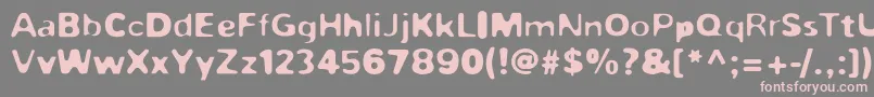 ZaplyvHeavy Font – Pink Fonts on Gray Background