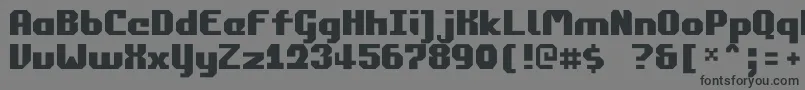 Commonwealth2 Font – Black Fonts on Gray Background